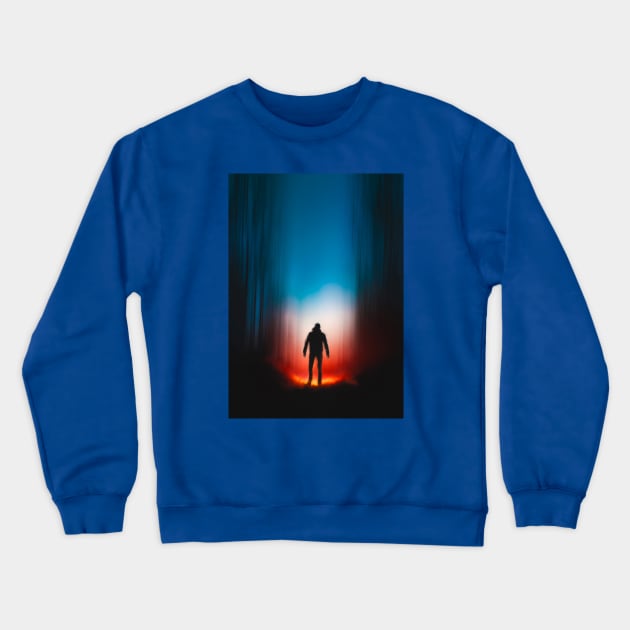 Dude silhouette on gradient Crewneck Sweatshirt by circlestances